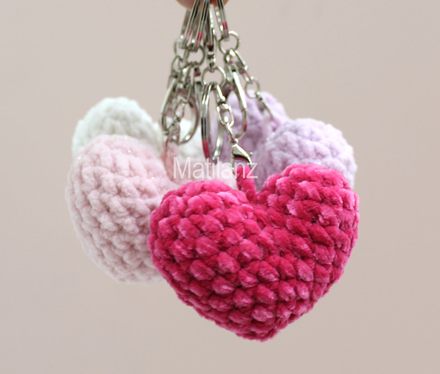 Crochet Keychain - Heart
