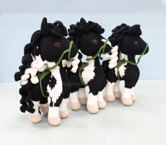 Custom Crochet Paint Horse Plush –  11''