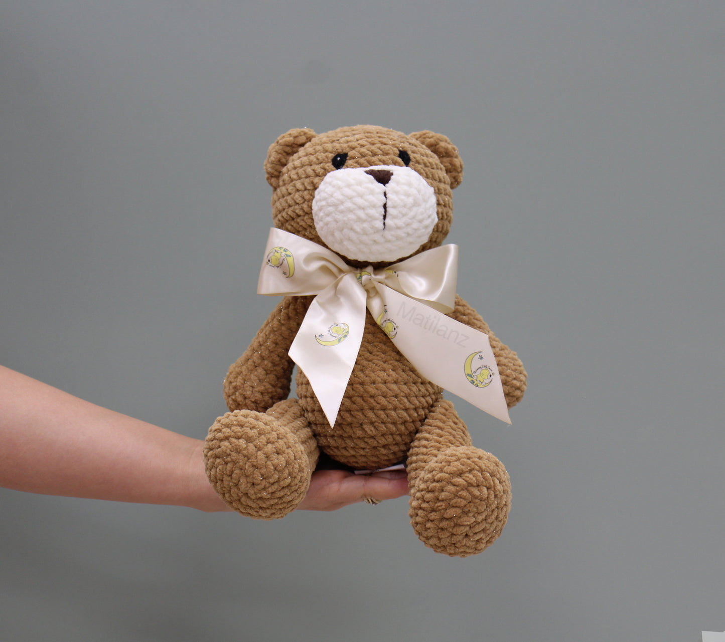 Teddy Bear Handmade Crochet Plush - Brown