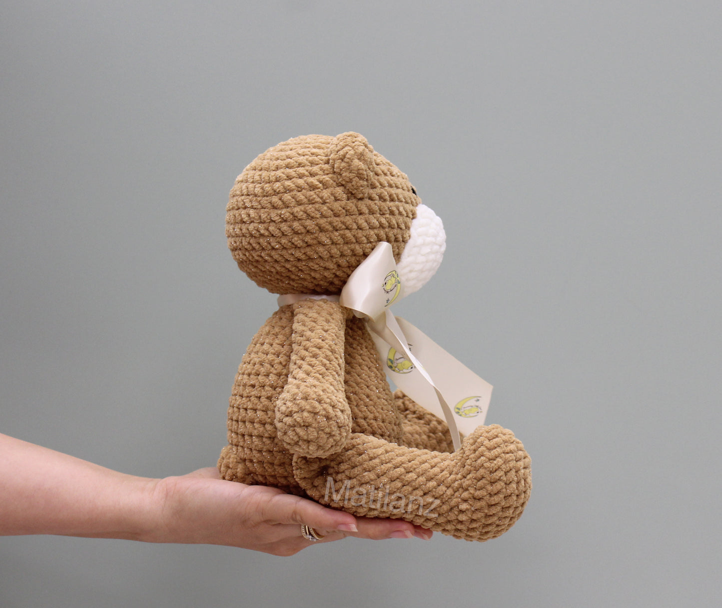 Teddy Bear Handmade Crochet Plush - Brown