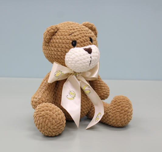 Teddy Bear Handmade Crochet Plush - Brown