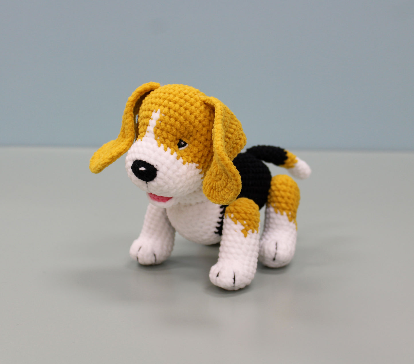 Beagle Stuffed Animal - Handmade Crochet Plush