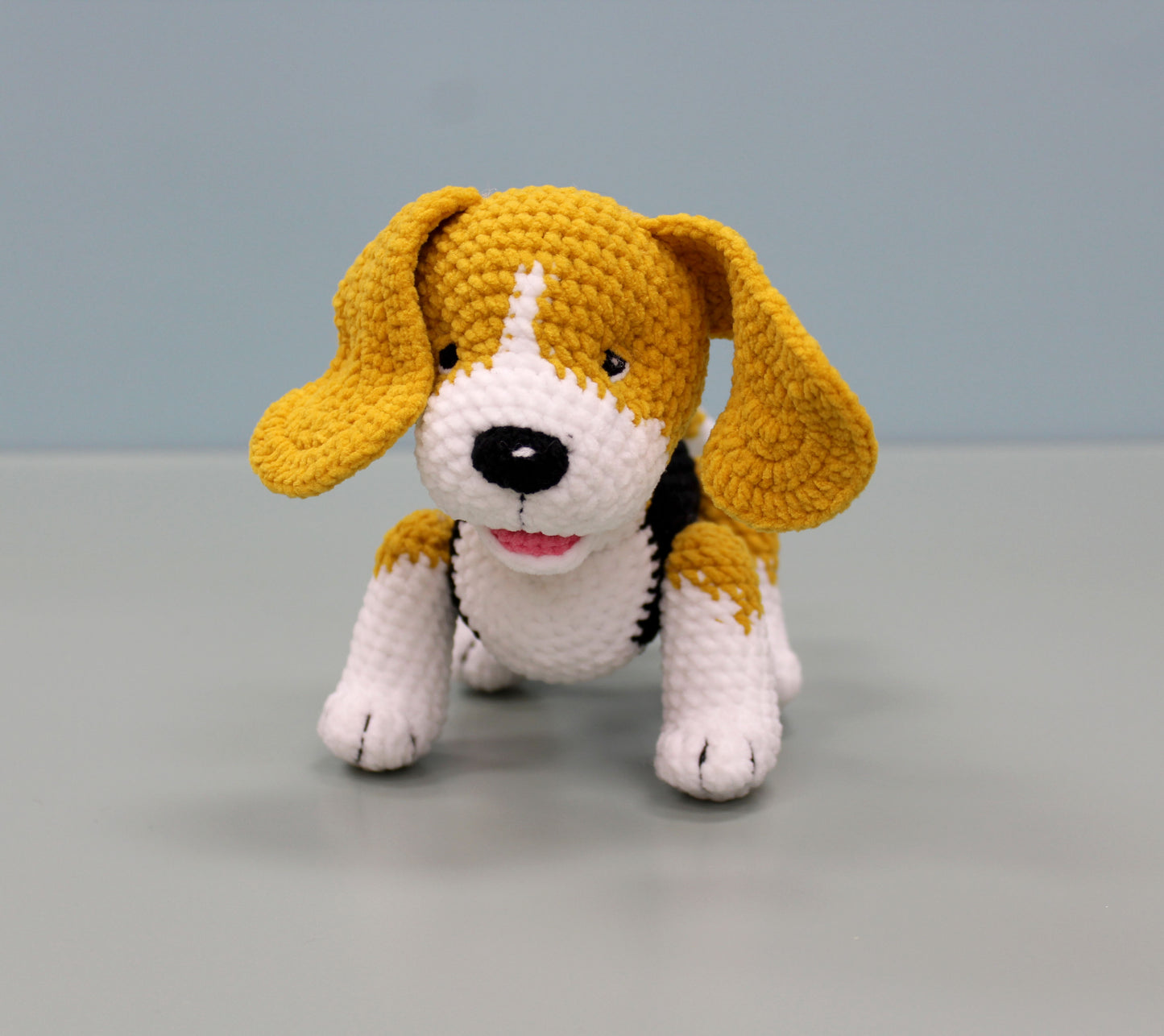 Beagle Stuffed Animal - Handmade Crochet Plush