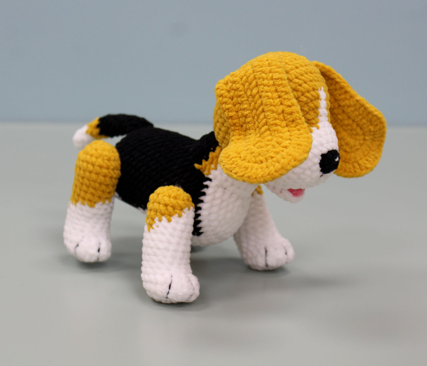 Beagle Stuffed Animal - Handmade Crochet Plush