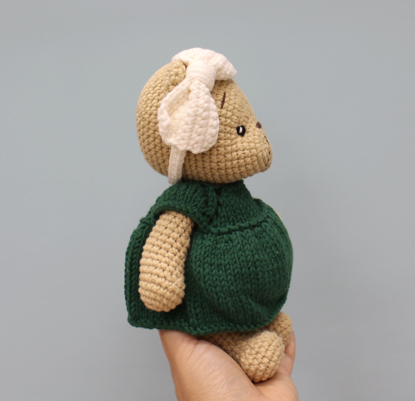 Christmas Teddy Bear - Handmade 8"