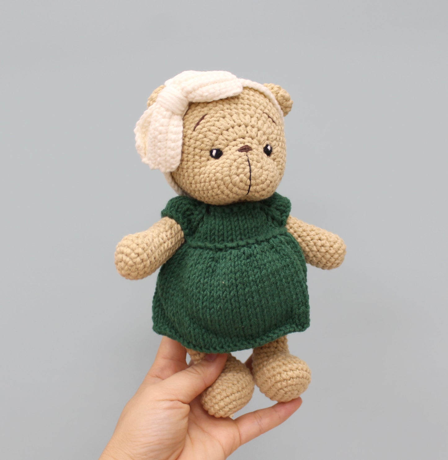 Christmas Teddy Bear - Handmade 8"