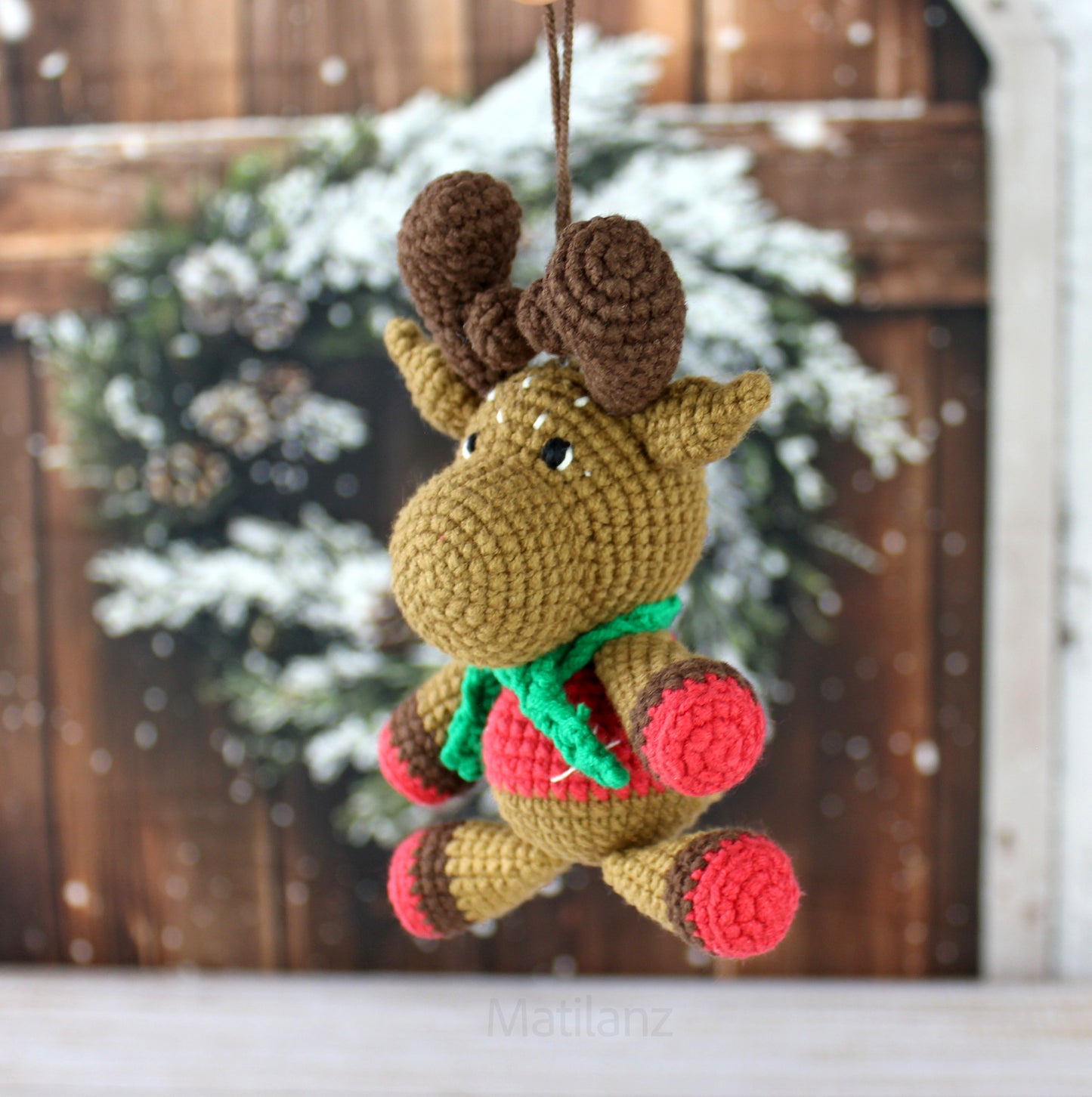 Moose Christmas Ornament