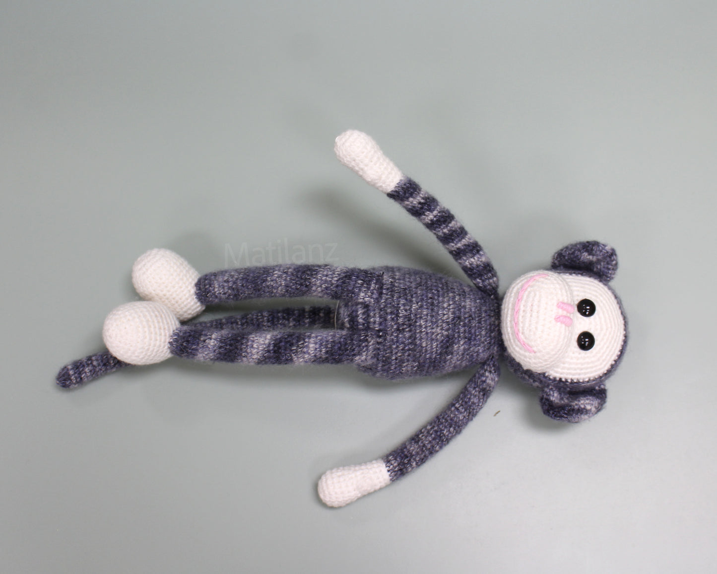 Crochet Monkey - Handmade 13"