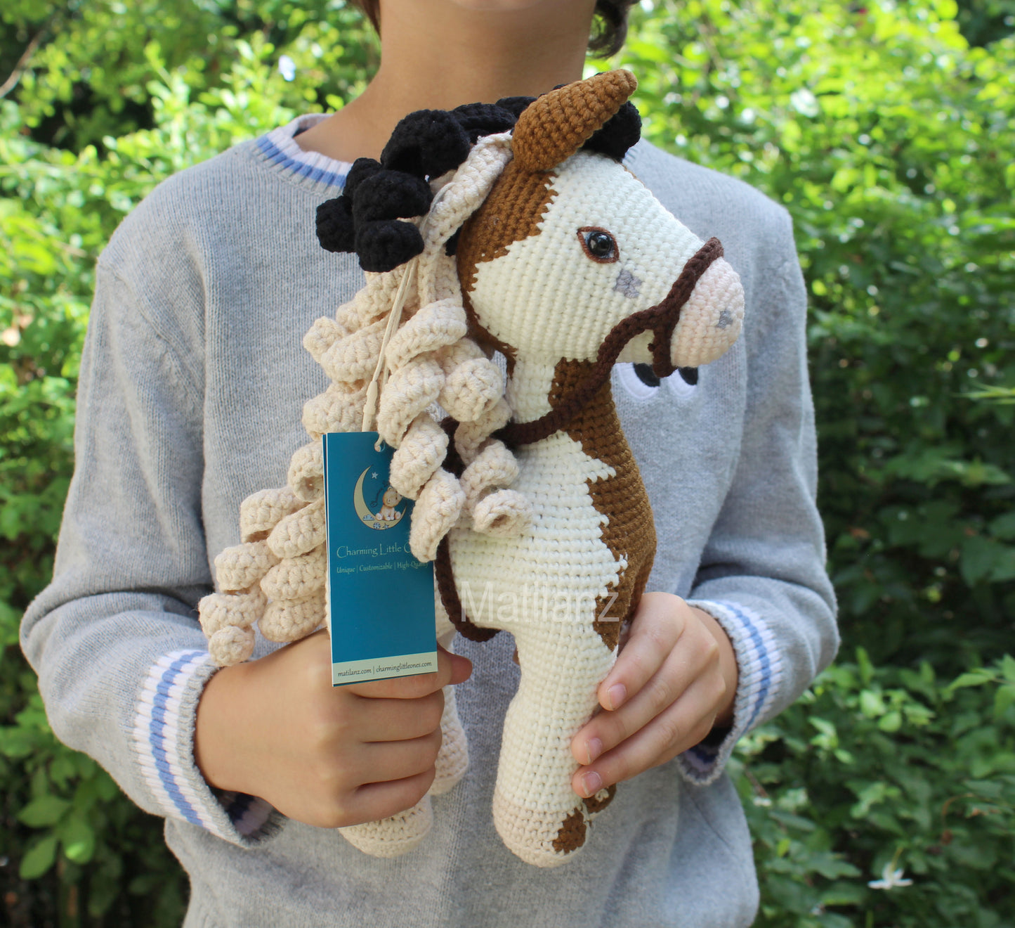 Custom Crochet Paint Horse Plush –  11''
