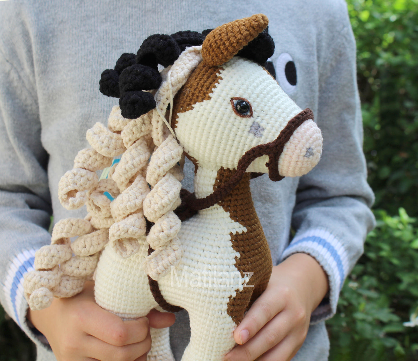 Custom Crochet Paint Horse Plush –  11''