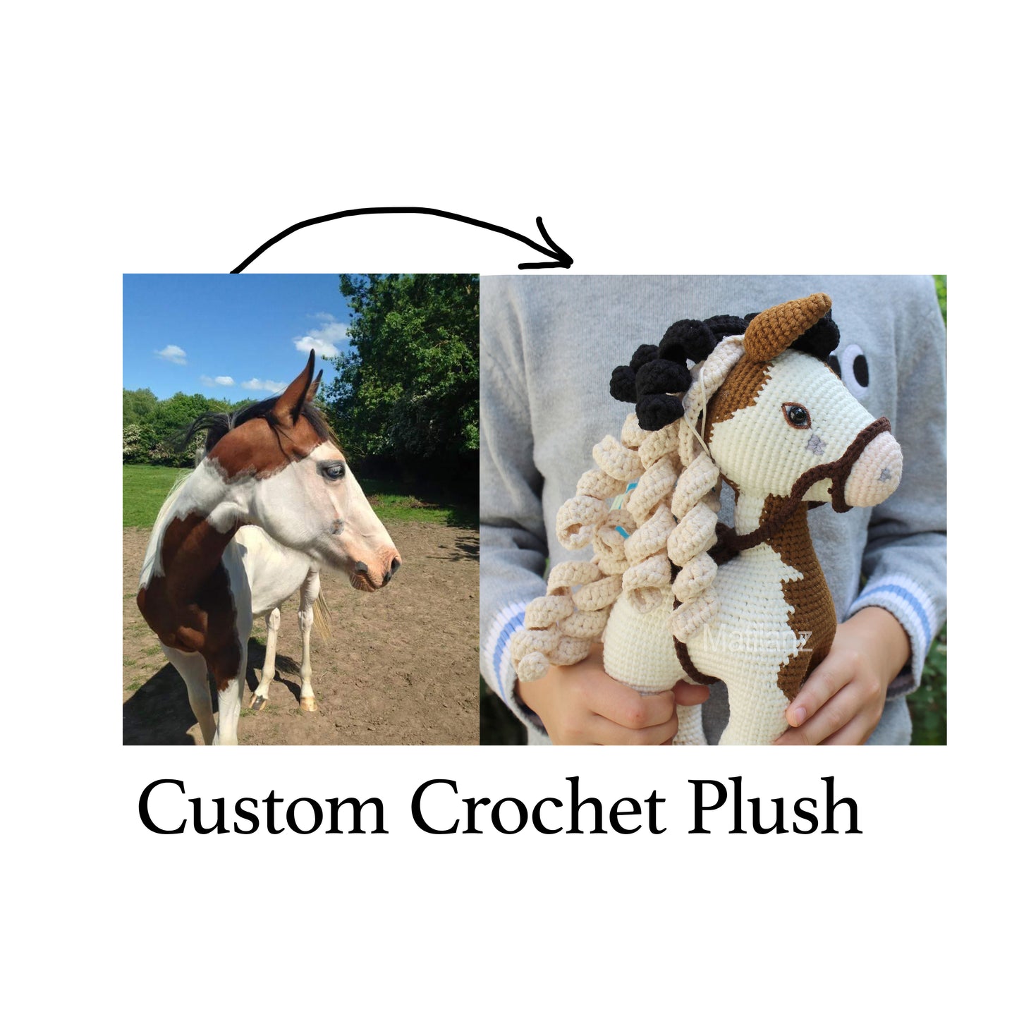 Custom Crochet Doll & Plush – Mini Me Doll - Personalized Amigurumi Plush - 8'' and 10''