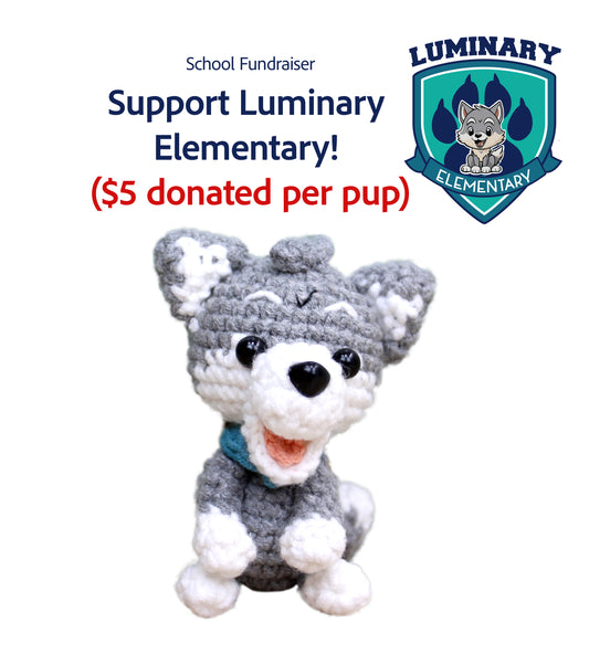 Luminary Elementary Wolf Pup Mascot Keychain – Pre-Order | Available June 22, 2026