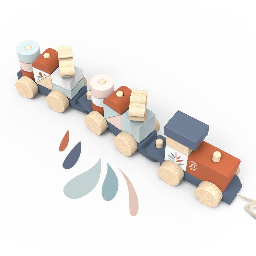 Stacking Train – Pull-Along Wooden Toy Adventure