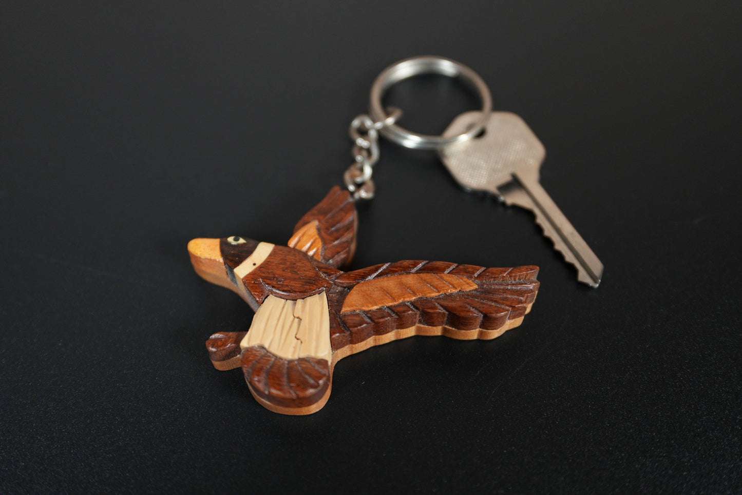 Duck - Hand Carved Keychain