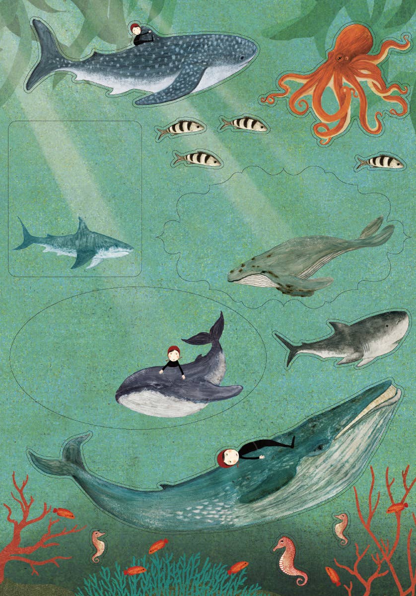 Writing Paper Set with Whale Illustrations – Whale Song Design | Unique Gifts, Gifts for Her
