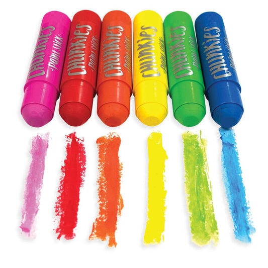 Chunkies Paint Sticks – Classic 6-Pack | Mess-Free Art for Kids, Unique Gifts