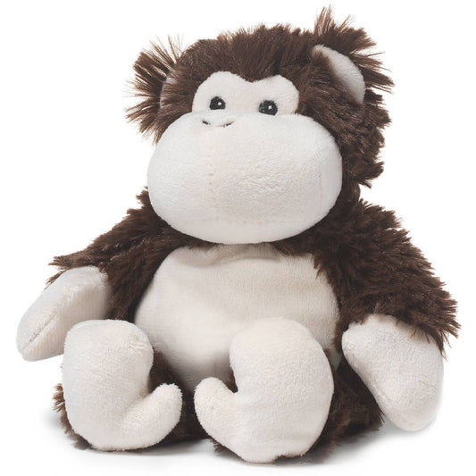 Plush brown and cream monkey with soft fur and friendly face