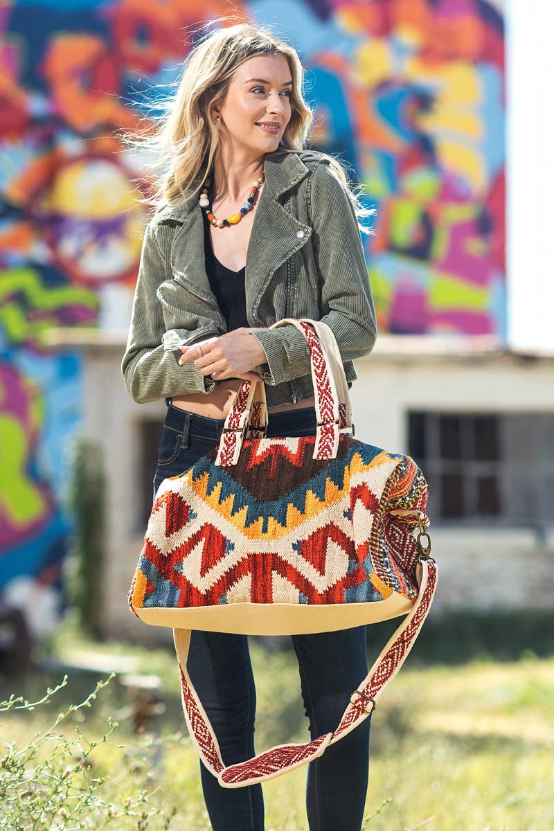 Handmade Neo Weekender Bag – Navajo Inspired