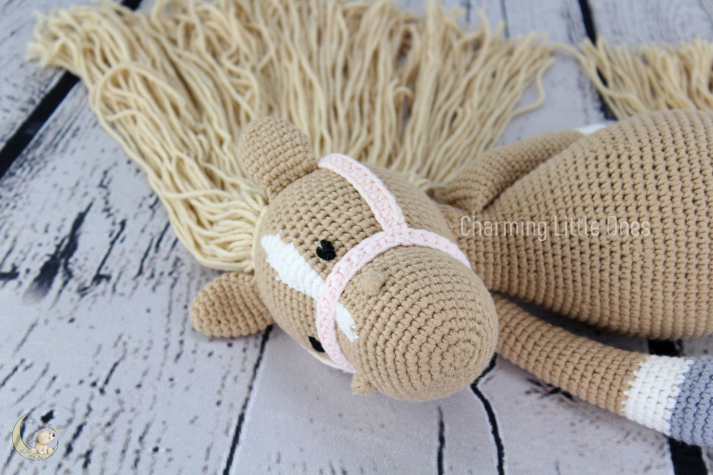 Caballo de crochet, regalo para niños, caballo hecho a mano, caballo para decoración de guardería, animales de peluche, caballo personalizado, regalo para baby shower, regalos para niños