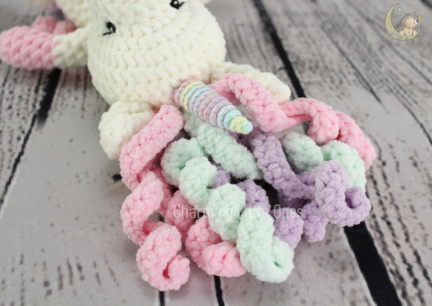 Crochet Unicorn - Handmade  10"