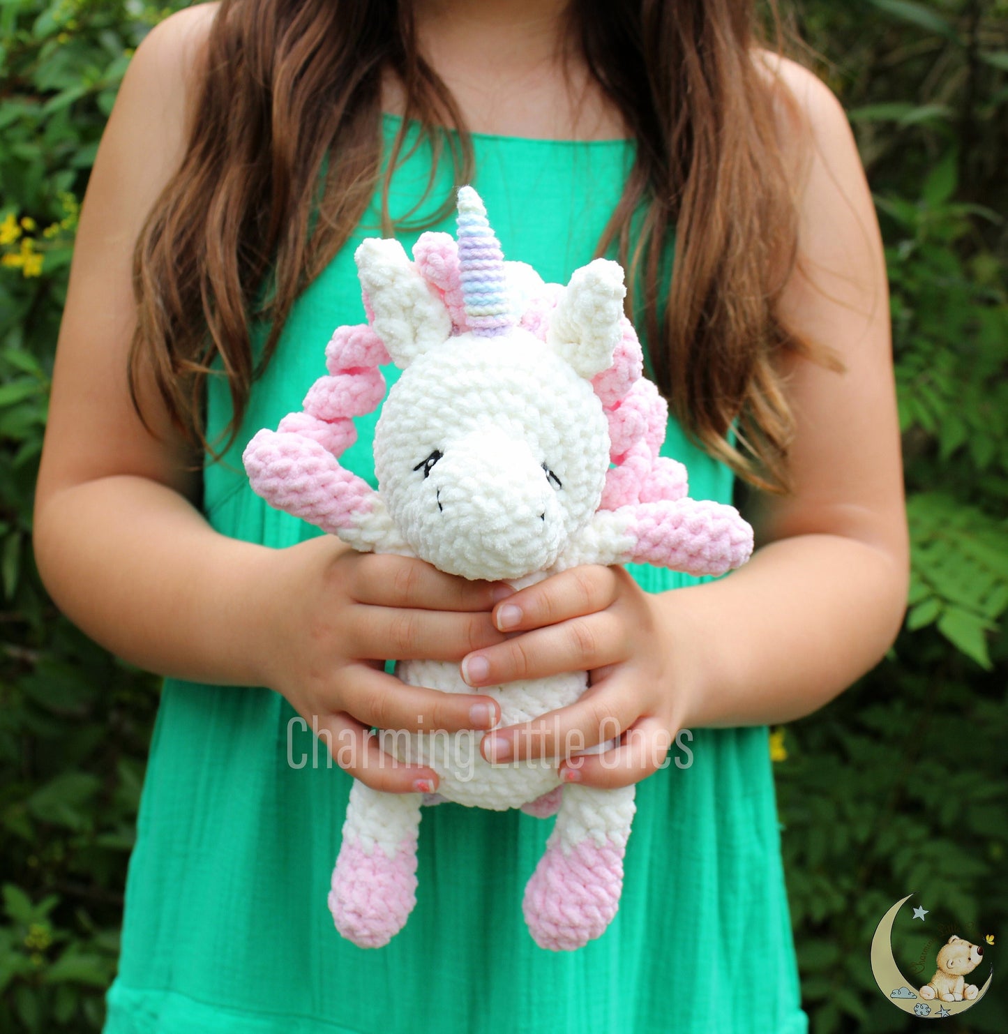 Crochet Unicorn - Handmade  10"