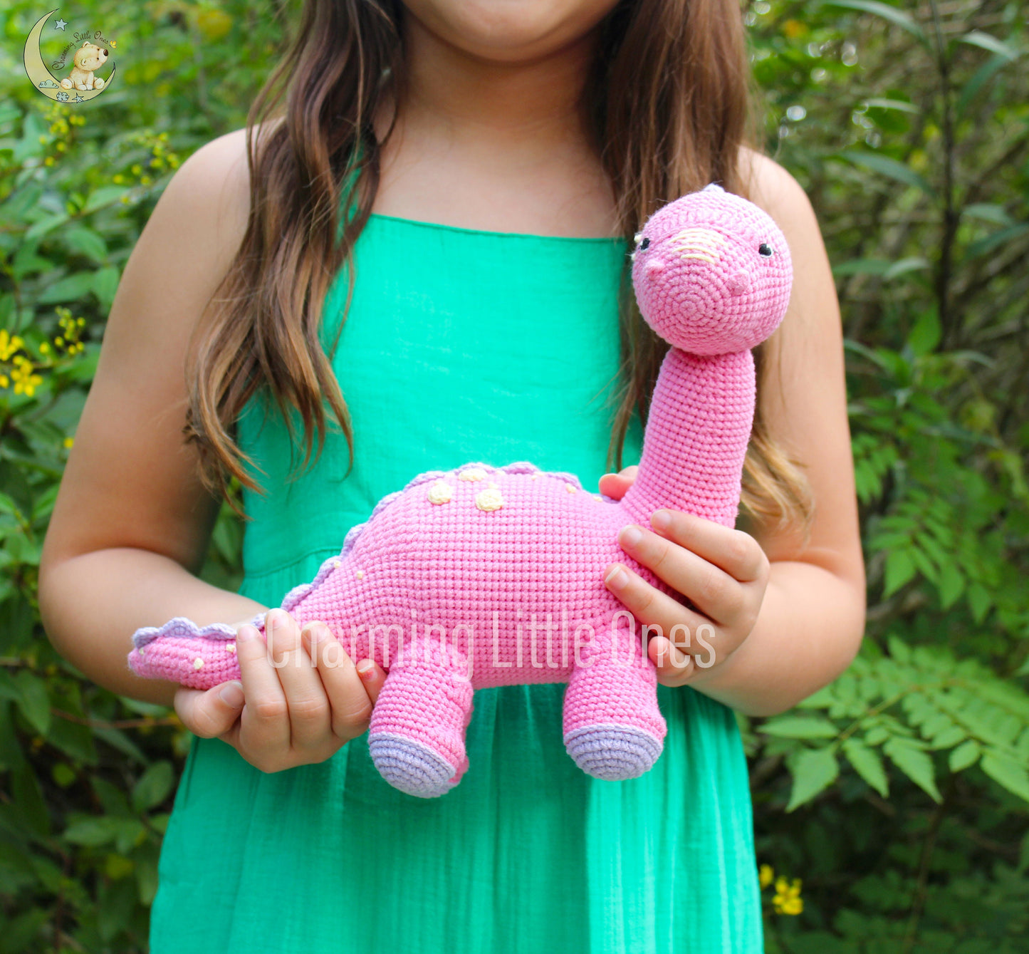 Dinosaurio de crochet hecho a mano, Dinosaurio verde, Regalo de animal de peluche, Juguete ecológico, Regalo de baby shower, Juguete sensorial, Animal de peluche amigurumi,