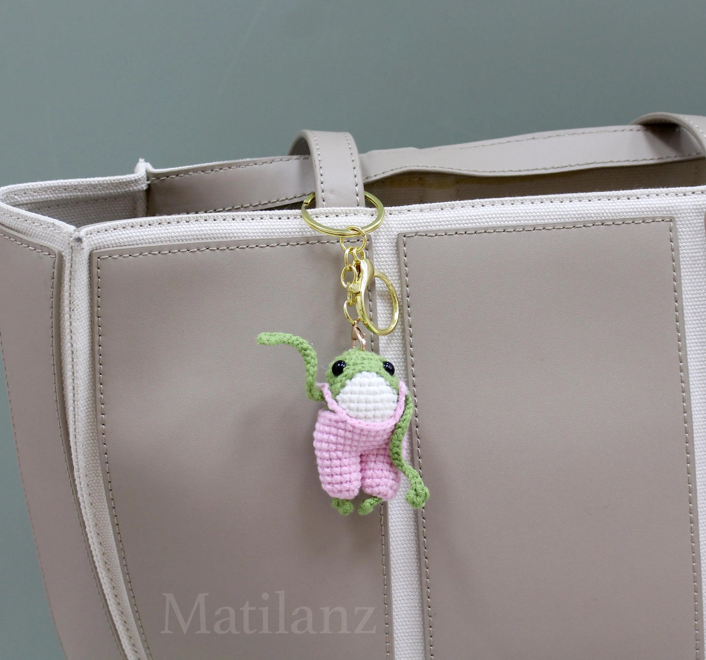 Frog Crochet Keychain