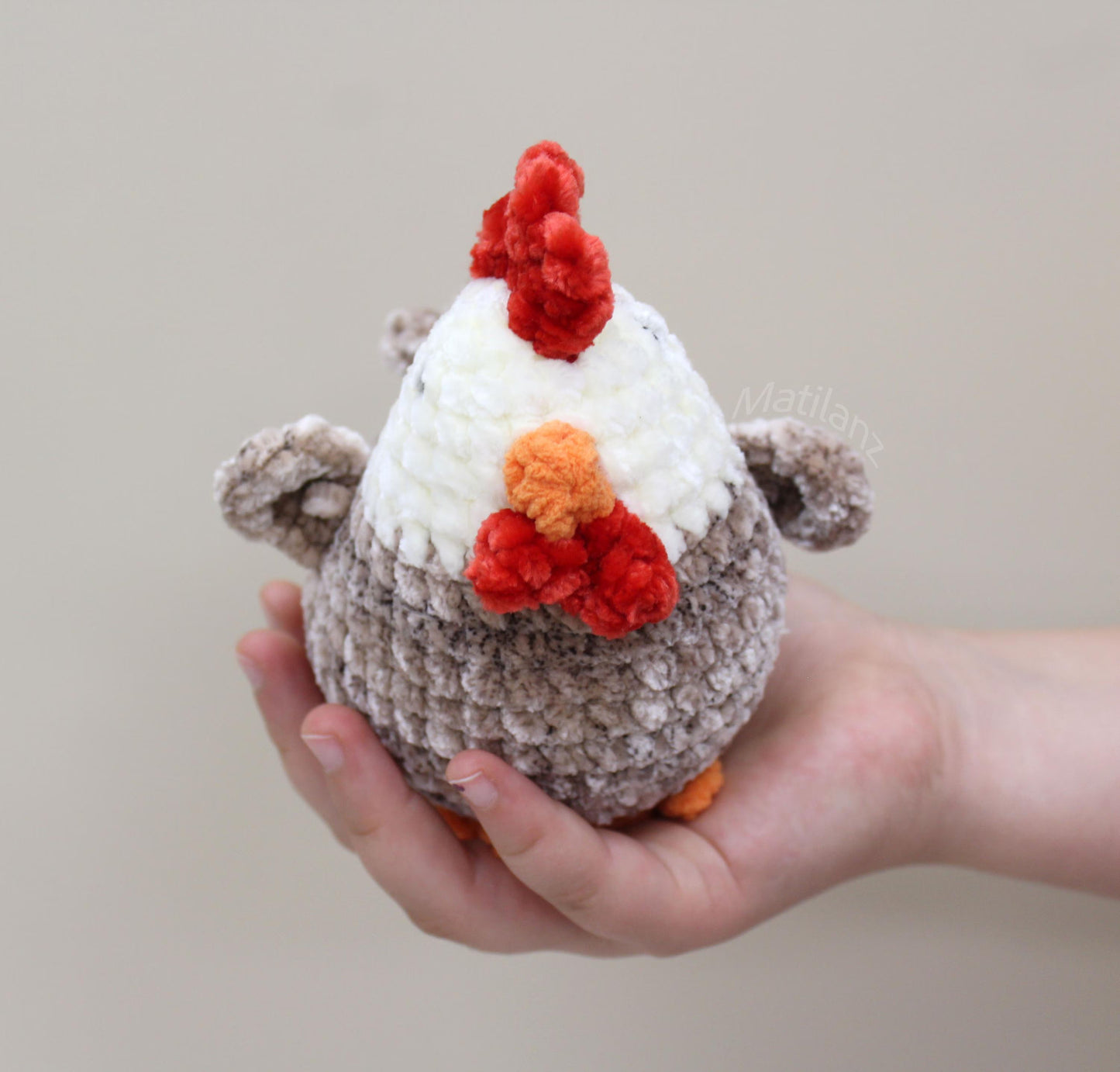 Handmade Crochet Chicken Plushie